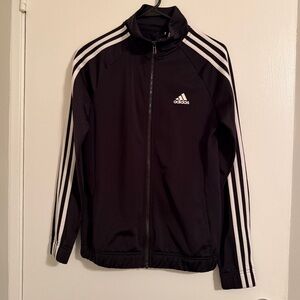 Adidas Dark Jacket with White Logo